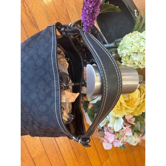 COACH SIGNATURE bROWN SHOULDER BAG TOTE PURSE 2156 (100 - Picture 6 of 12